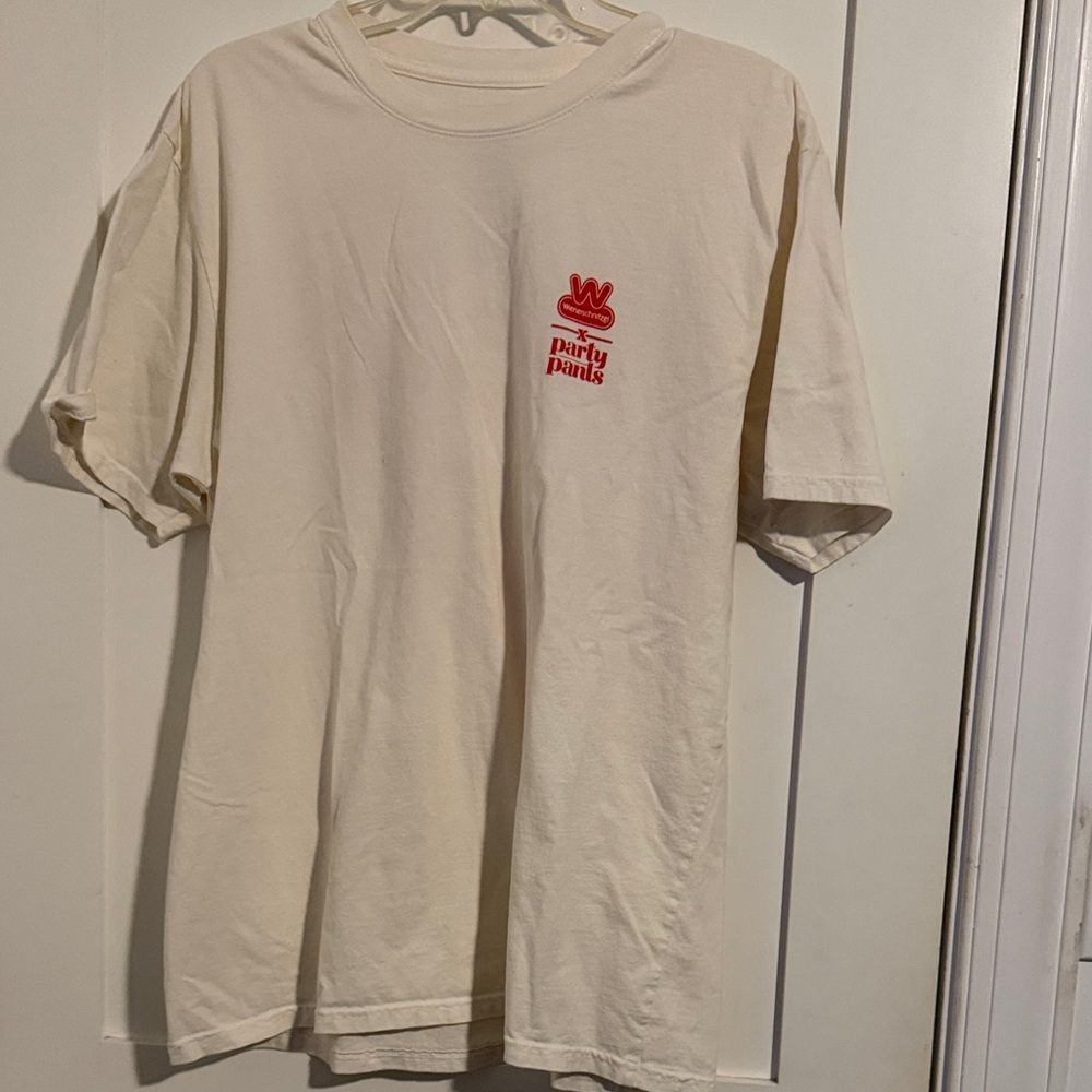Cream Wienerschnitzel party pants Short-Sleeve Graphic Tee